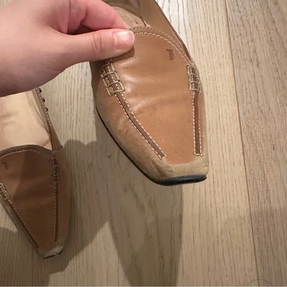 Tod’s tan leather loafers flats EU 38.5 - Picture 3 of 7